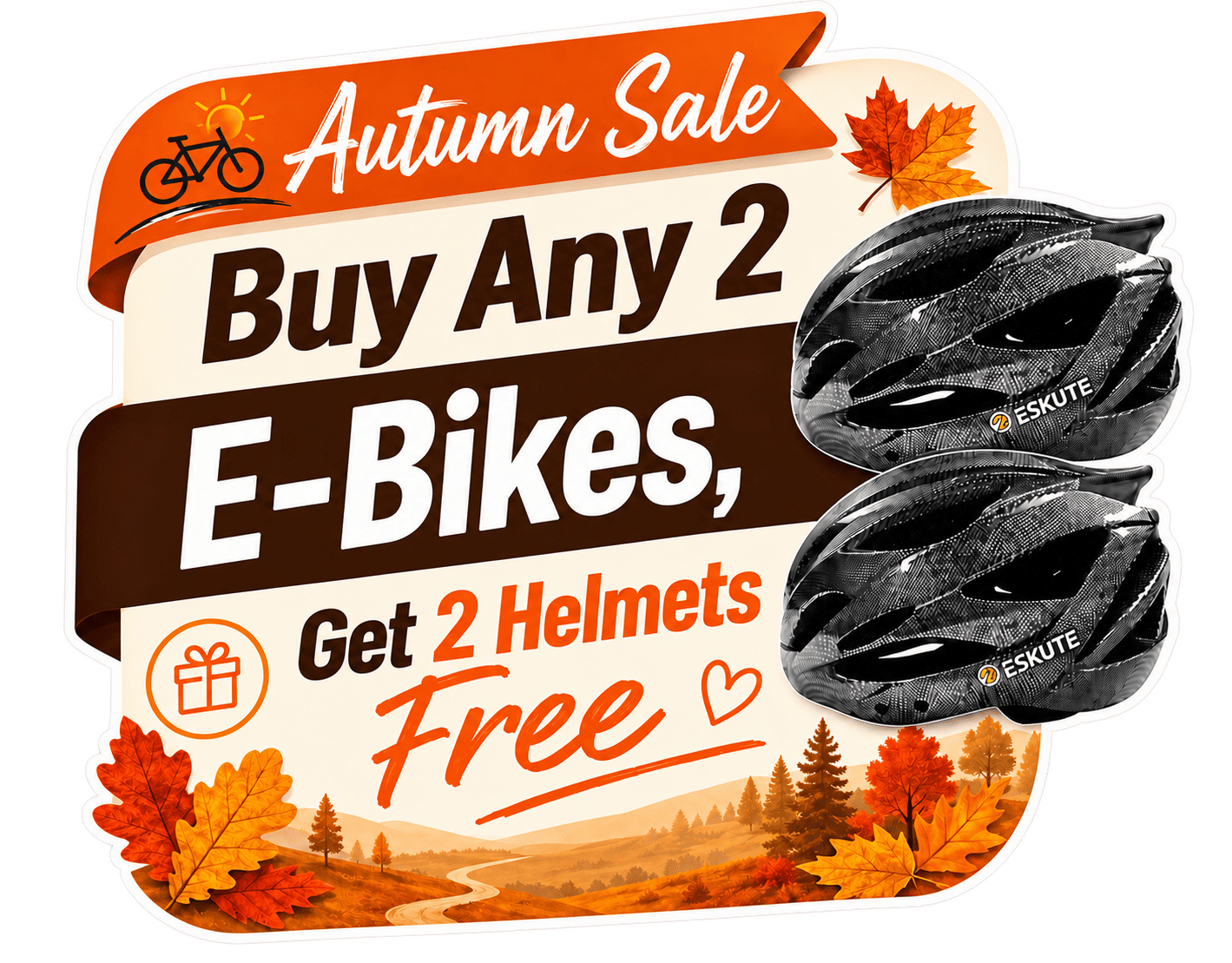 2 helmets