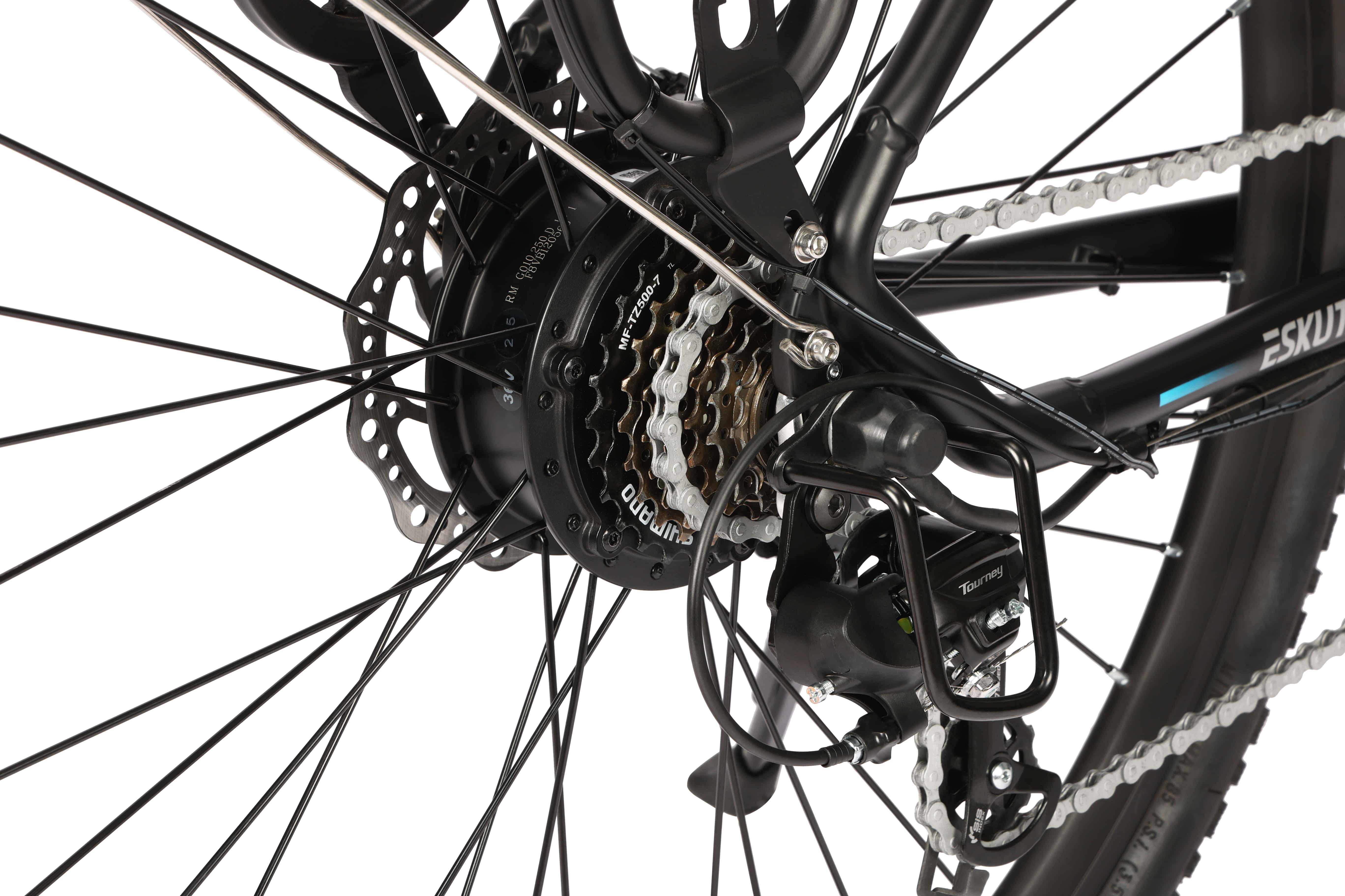 Kontrollera längden på elcykelkedjan