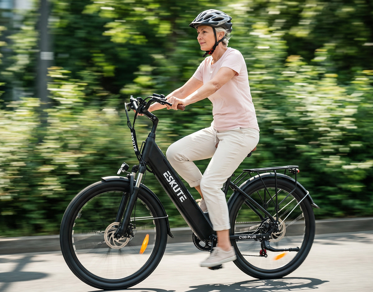 Eskute C100 Plus stadscykel med elassistans