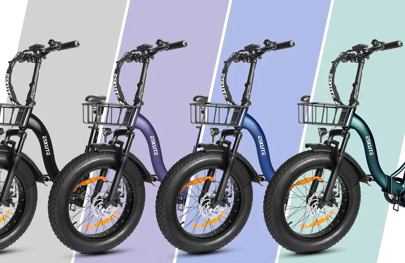 Eskute D202 E-Bike in verschiedenen Farben für persönlichen Stil im Alltag und Stadtverkehr