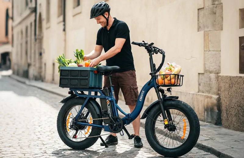 Eskute D202 E-Bike mit bis zu 120 kg Zuladung für Alltag und Einkäufe
