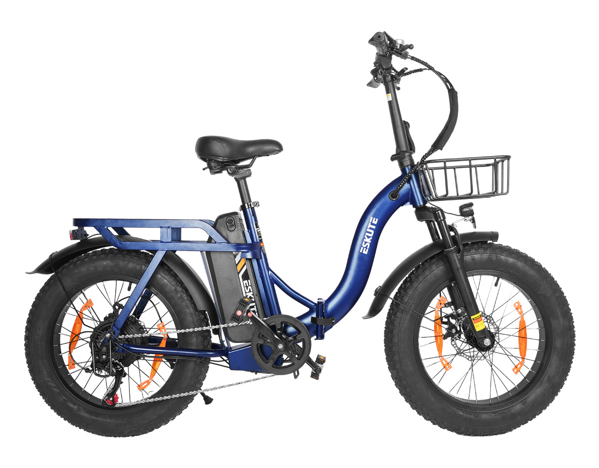 Eskute D202 Klapp-E-Bike in Blau
