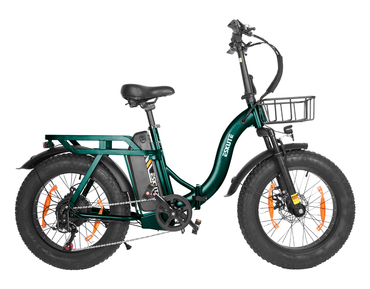 Eskute D202 Klapp-E-Bike in Grün