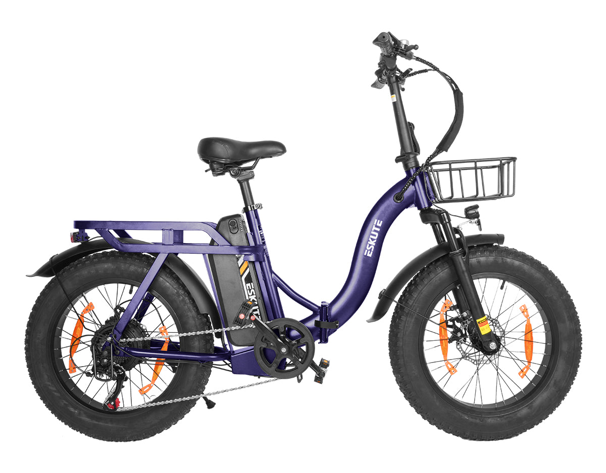 Eskute D202 Klapp-E-Bike in Lila
